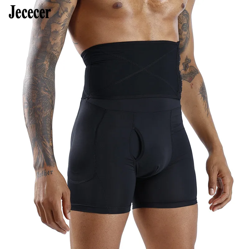 Aismz fitness emagrecimento barriga coxa shapewear cintura acolchoada cueca masculina bunda