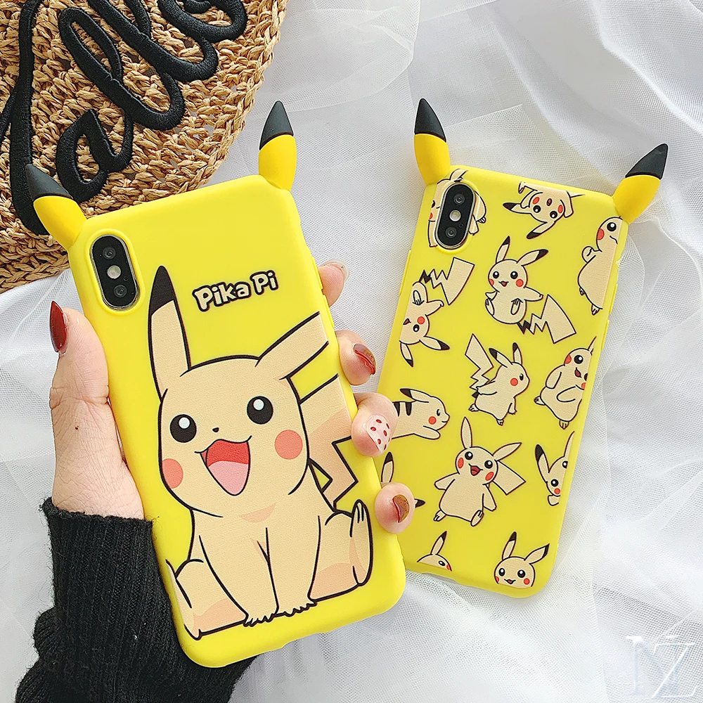 

Cartoon pattern For iPhone X XS XR XsMAX 6 6s 7 8 8plus cute style soft cover