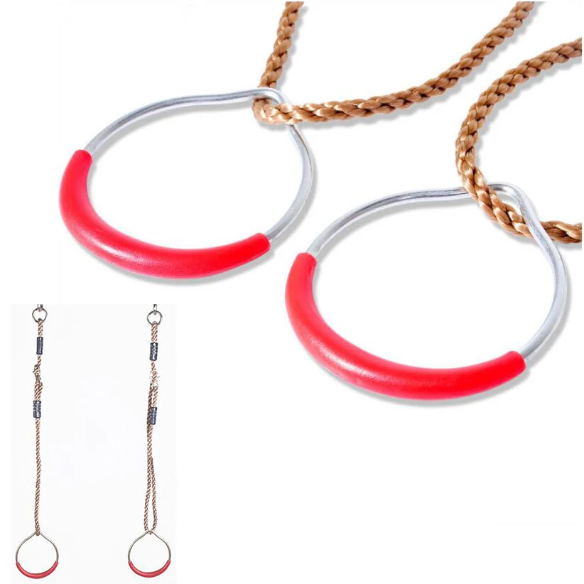 

FREE SHIP Outdoor Indoor Adult Handshaking Iron Lifting Ring Gymnastics Ring Children Swing Toy Fitness Sport Exercise Equipment