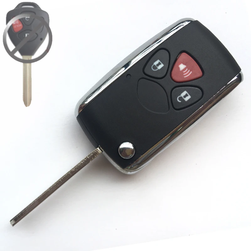 2/3 кнопочный складной ключ брелок для TOYOTA Corolla Venza Avalon Matrix RAV4 Camry 2007 2008 2009 2010