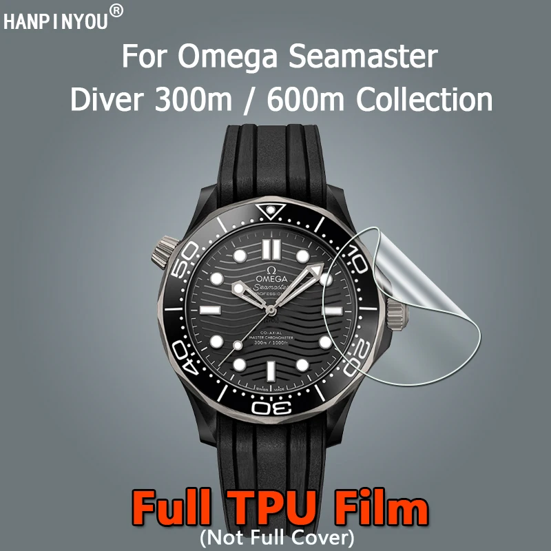 Per Omega Seamaster Diver 300M / Planet Ocean 600M Collection Pellicola Salvaschermo Ultra Trasparente In Tpu Hydrogel-Non In Vetro