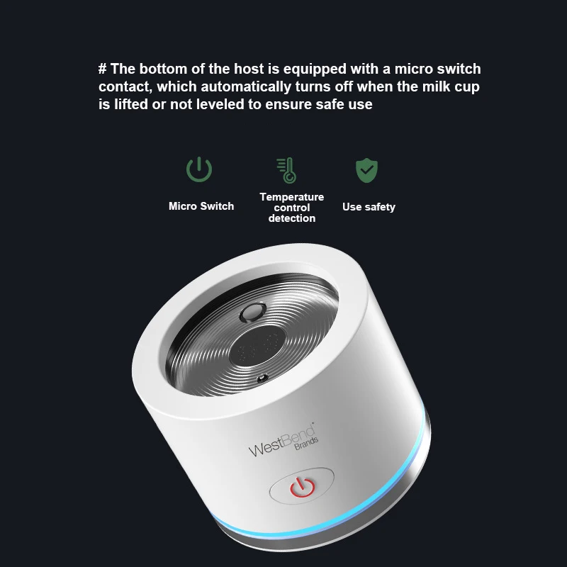 220V Milk Frother Electric Household Blender Automatic Foamer Pull Flower Milk Heater Hot And Cold Coffee Milk Foaming Machine