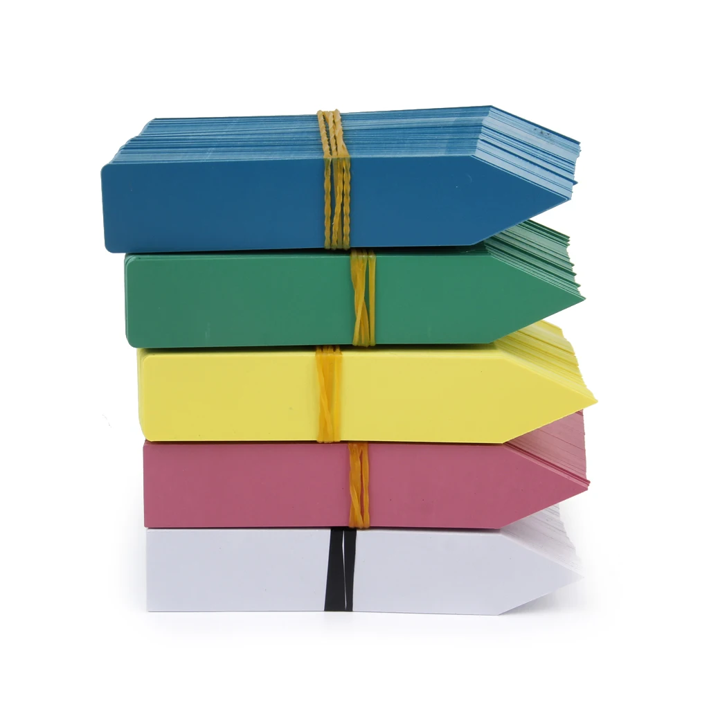 100pcs Thick 4inch Plant Labels, Reusable Plastic Long Waterproof Garden Plants Marker Tags - 5 Colors can choose 100pcs Thick 4inch Plant Labels, Reusable Plastic Long Waterproof Garden Plants Marker Tags - 5 Colors can choose