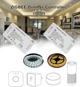 

ZIGBEE 3.0 GLEDOPTO Smart Dimmer Strip Controller DC12/24V Led Controller Zll Standard Led Voice Control Work With Echo For IOS