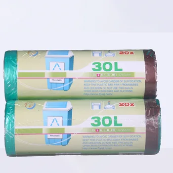 

8-Disposable in No. 30L Plastic Bag Closing Type Garbage Bag Gallon Trash Drawstring Automatic Thick 100 Volume