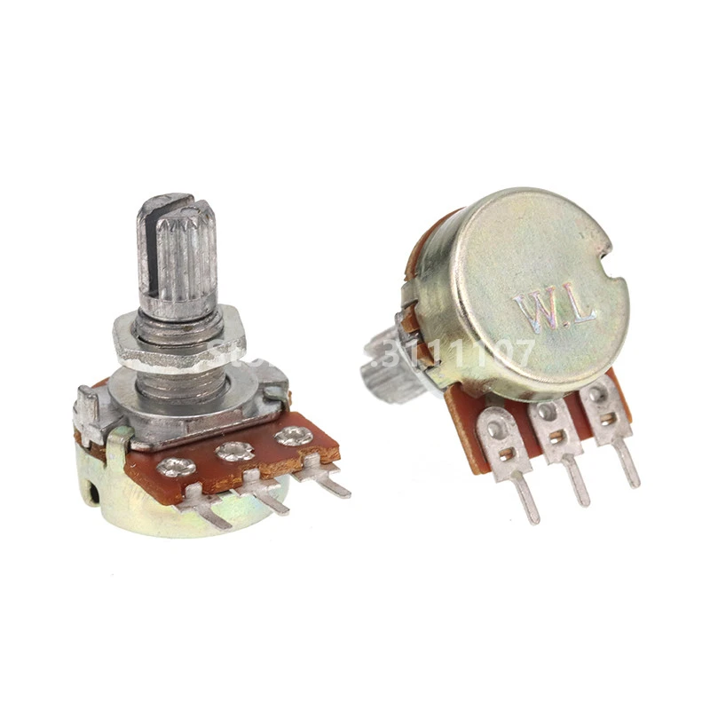 Rotary Potentiometer 5PCS/LOT WH148 3PIN 15mm B1K B2K B5K B10K B20K B50K B100K B250K B500K B1M 1K 2K 5K 10K 50K 100K 500K 1M Rotary Potentiometer