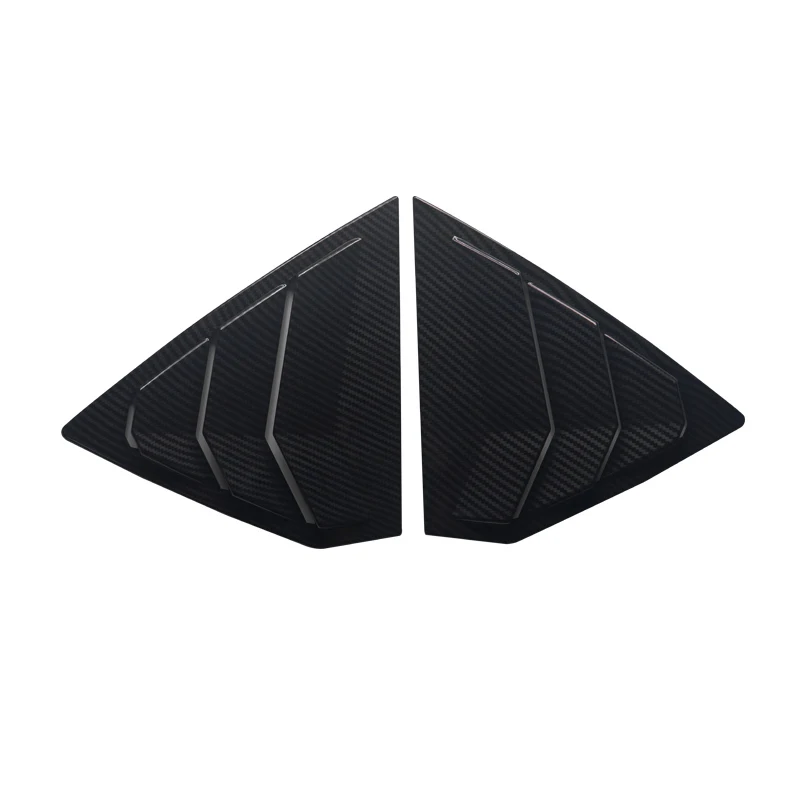Автомобильные задние треугольные оконные рамы наклейки с блестками аксессуары для Buick Regal Opel Insignia- Холден коммодор(ZB) 18-19 - Цвет: Carbon Black