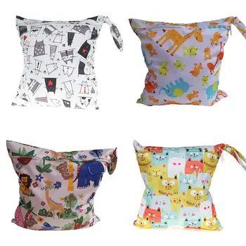 

Washable Baby Wet Dry Bag Reusable Waterproof Zip Nappy Pouch Swim Travel Bags
