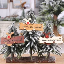 Новогодняя Коллекция года, рождественские украшения для рождественской елки, украшения из дерева, лося, оленя, лося, подвески, рождественские украшения для дома, Navidad