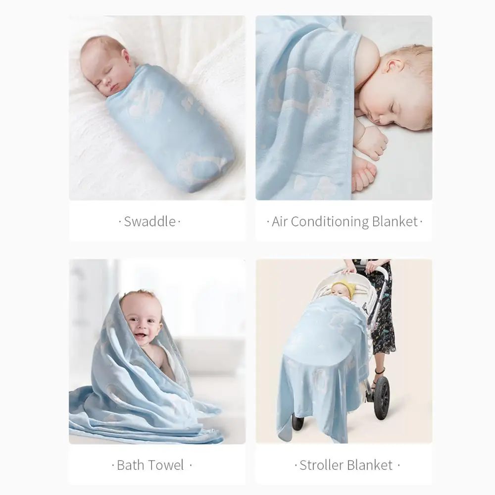 Детское одеяло для пеленания BABYGREAT из бамбукового хлопка, легкое дышащее одеяло для новорожденных, мягкое Шелковистое детское одеяло для кондиционирования воздуха