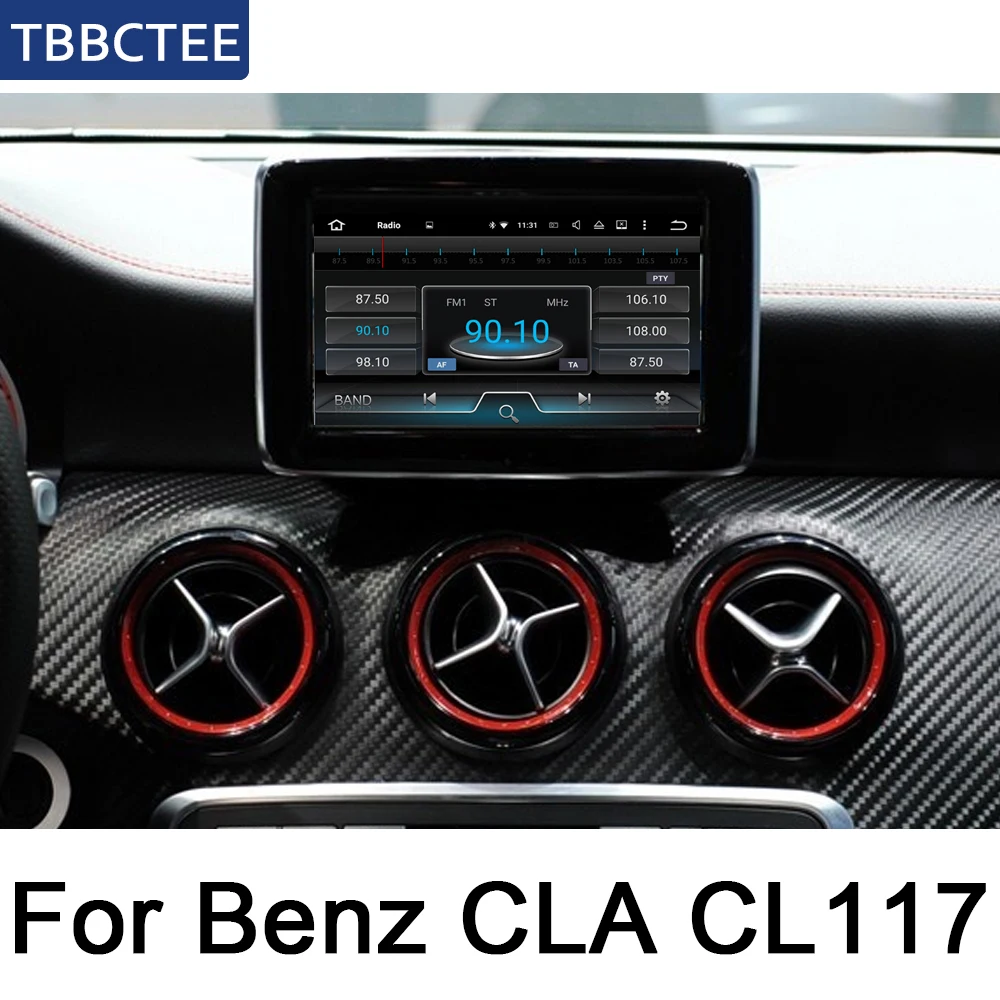 Для Mercedes Benz cla Class C117~ NTG Android ips Автомобильный плеер стиль Авторадио gps навигация