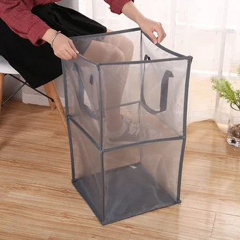

Foldable Laundry Basket Dirty Clothes Storage Bag Underwear Socks Bucket Sundries Panier Rangement Household Clothing Organizer