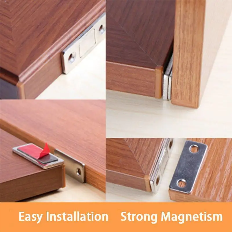 Punch-free Magnetic Door Closer Strong Door Closer Door Catch Latch Door Magnet for Furniture Cupboard _ - Mobile