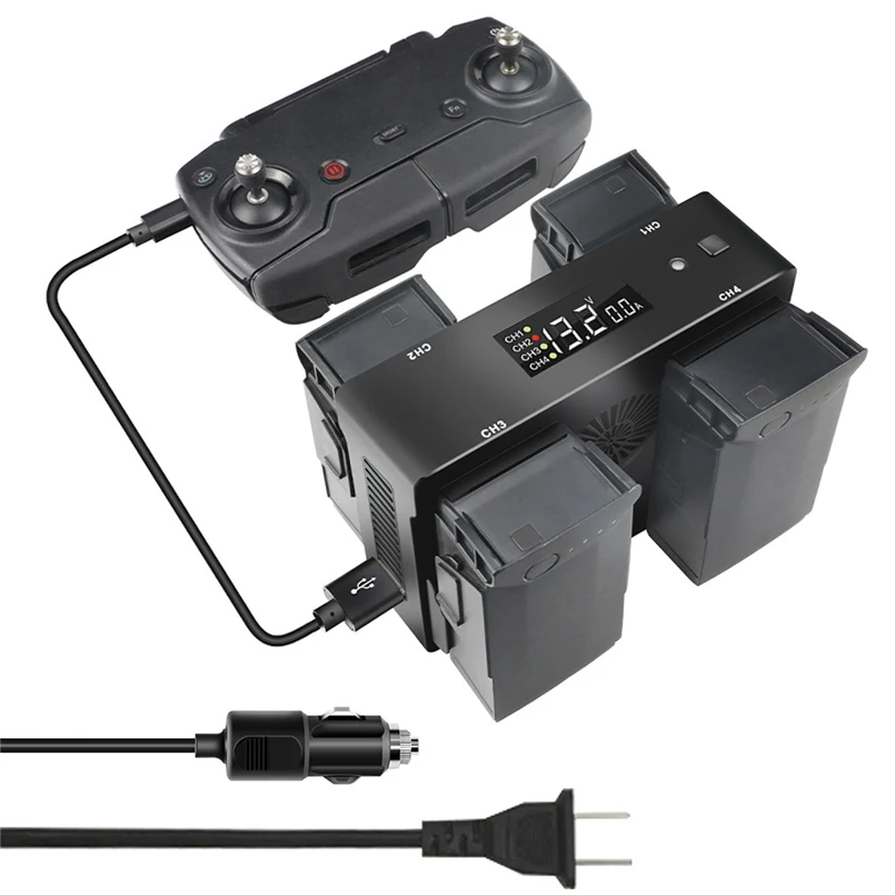 5IN1 многофункциональная домашняя автомобиля Батарея баланс Зарядное устройство концентратор цифровой Дисплей адаптер для DJI Mavic Pro/Air 2/Pro Zoom Air Аксессуары для дрона