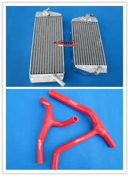 

L&R Full Aluminum Radiator & Silicone Y-Hose For Kawasaki KLX450R KLX450 2008 2009 KXF450 / KX450F KXF 450 08 2008