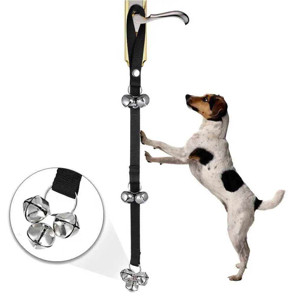 Transer 2020 Dog Doorbells for Dog Training And Housebreaking Clicker Door Bell Training Tool HOT SALE-4