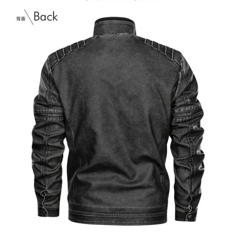 4XL 5XL мужские Куртки из искусственной кожи, Байкерский стиль, винтажные куртки на молнии с карманами, хаки, большие размеры 6XL, осенне-зимняя куртка