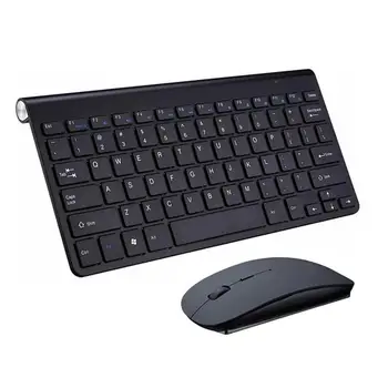 

2.4G WirelessKeyboard and Mouse Ultra-thin Mini Multimedia Keyboard Mouse Combo Set for Notebook Laptop Desktop PC