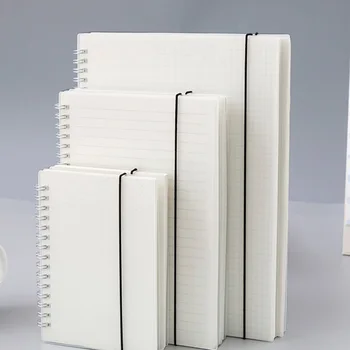 

A6 A5 A4 Scrub Coil This transparent horizontal line White paper Grid Dot hand account Book Strap Notepad Notebook Diary