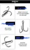 50pcs Treble Fishing Hooks Fishing Tackle Carbon Steel Barbed Fishhooks Super Sharp Triple Hooks Sea Tackle Accessories with Box ► Photo 3/6