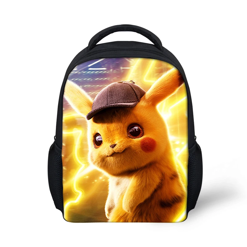

HaoYun Kindergarten Mini Backpack Detective Pokemon Anime Babies School Bags Kawaii Pikacu Pattern Boys Girls Small Backpack
