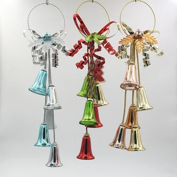 

Christmas Tree Decoration Bells Hanging Ornament Door Hanging Pendant Jingle Bells Christmas Metal Bell For Home Decoration