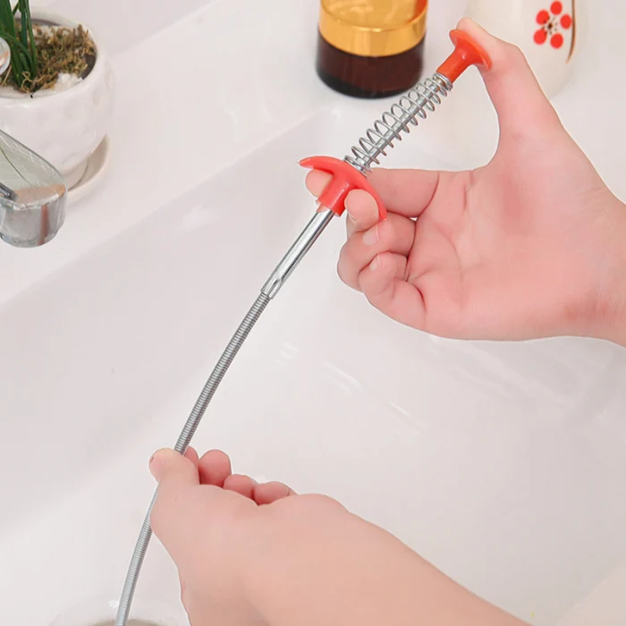 Drain Snake Drain Cleaner Sticks Clog Remover Cleaning Tools Spring Pipe Dredging Tools HFing