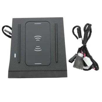 

QI Wireless Car Charger For Toyota Prado 2018 Infrared Phone Charger Storage Box