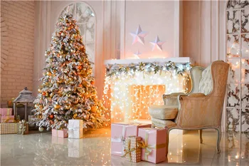 

SHENGYONGBAO Vinyl Custom Christmas Photography Backdrops Prop flower and Wood Planks Photo Studio Background W191023-3765