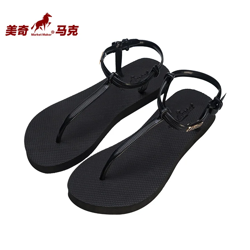 

2019 New Style Rome Sandals Female Student Summer Flat Korean-style Comfortable Versatile Split Toe Simple Sandals