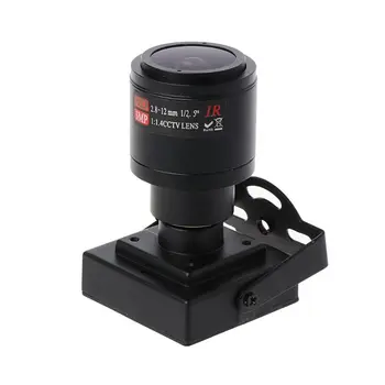 

HD 700TVL CMOS 2.8-12mm Zoom Lens Mini CCTV Security Camera Audio Video DIY New D08A