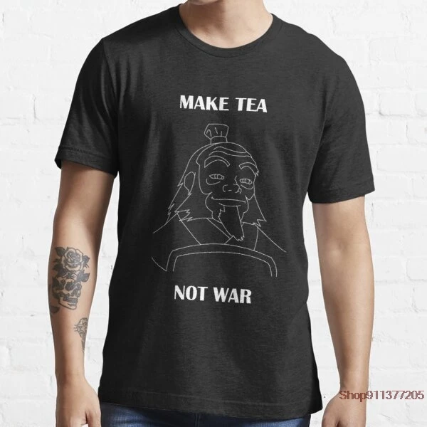 Футболка Iroh Make Tea Not War мужская с коротким рукавом из 100% хлопка Повседневная летняя