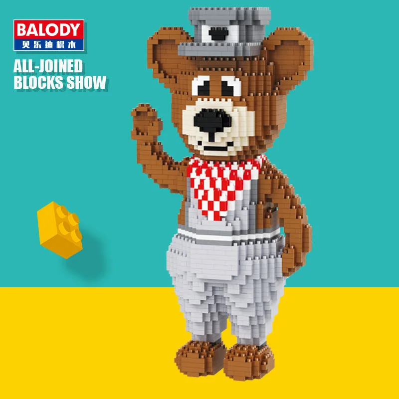 

Balody 16046 Building Blocks Small Particles Fight Inserted Plastic Bune Bear Sister Toy Children Educational Building Blocks