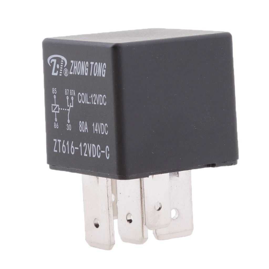 12V 80A 5 Terminals Change Over Relay SPDT Contacts Waterproof IP67