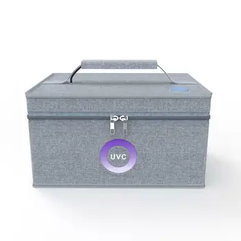 

Foldable UV Light Sanitizers Bag Portable UVC Box Rechargeable Clean Kills Germs Disinfection Box for Mask Underwear