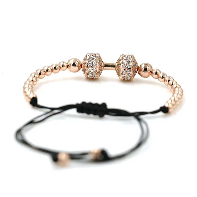 ANILLO Micro Pave CZ мужской браслет со штангой серебряный цвет любит удачу плетеный Канат для женщин Регулируемый Шарм ювелирные изделия