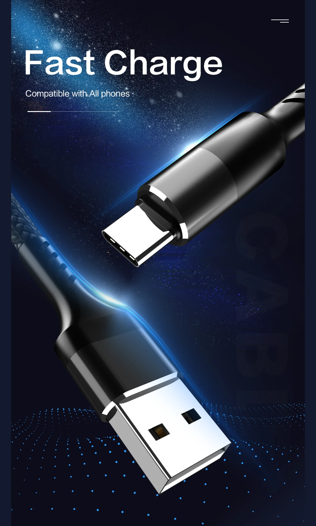 USB кабель 3A быстрое зарядное устройство usb type C Micro USB кабель для samsung huawei Xiaomi LG Oppo Honor мобильный телефон type c кабель 3 м