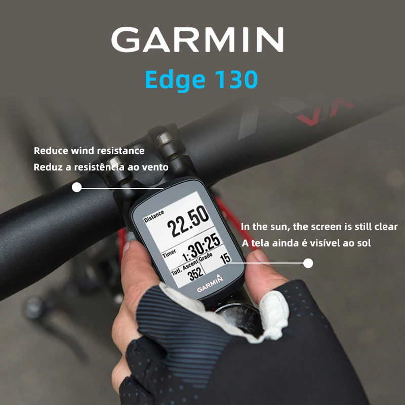 GARMIN EDGE 130 EDGE 130 bicicletta GPS Computer ciclismo tachimetro  Wireless ANT Bike GPS snellente versione contachilometri portoghese|Bicycle  Computer| - AliExpress