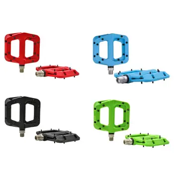 

Pair MTB Mountain Bike Pedals Lightweight Nylon Fiber Bicycle Platform Anti-slip Multipurpose Pedals Sports Modification