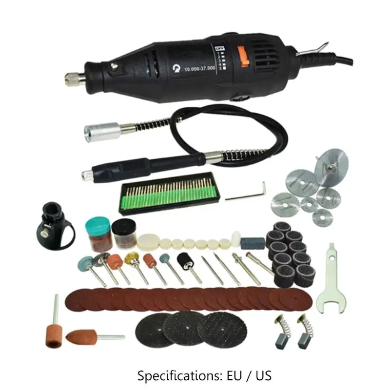 

120Pcs/Set Mini Electric Grinder Drill 5 Speed Adjustable Drilling Polishing Kit