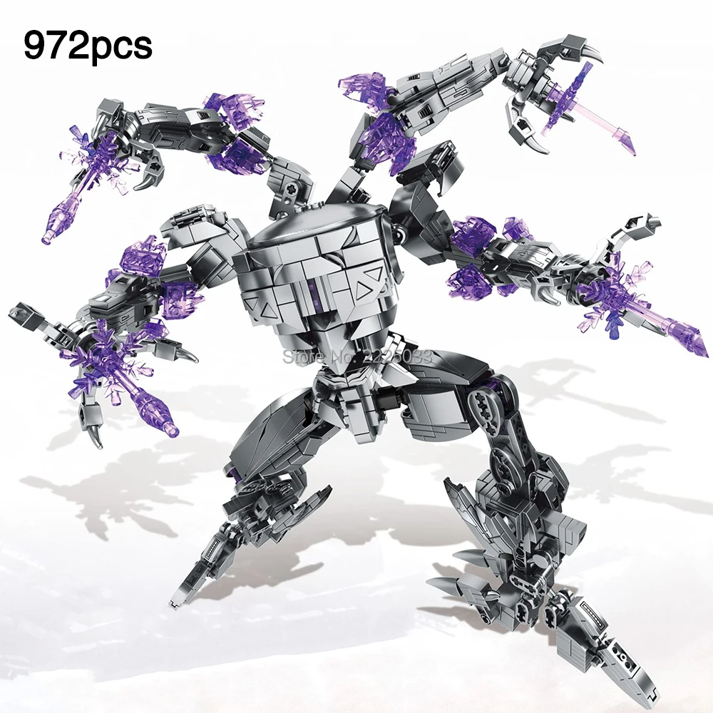 

Movie Series Shanghai Fortress Predator Monster Mech Alien Model Compatible legoingly Bricks Building Blocks Toys For Children