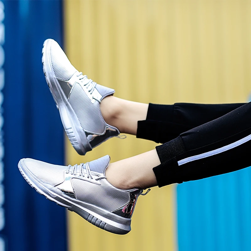Tenis feminino/Женская теннисная обувь; ; Tenis mujer; женская обувь; цвет черный, золотистый, Серебристый; женские кроссовки для прогулок