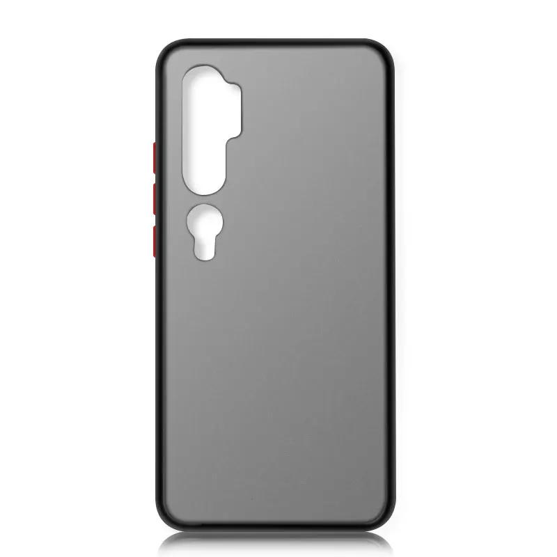 Чехол для Xiaomi mi CC9 Pro контрастного цвета, силиконовый защитный чехол для телефона, mi Note 10 Pro CC9e A3 LITE, матовый чехол - Цвет: Black