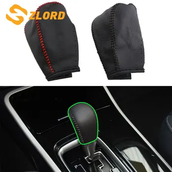 

Zlord Leather AT Car Gear Shift Collars for Mitsubishi Outlander 2013-2020 Auto Shift Knob Protection Cover Accessories