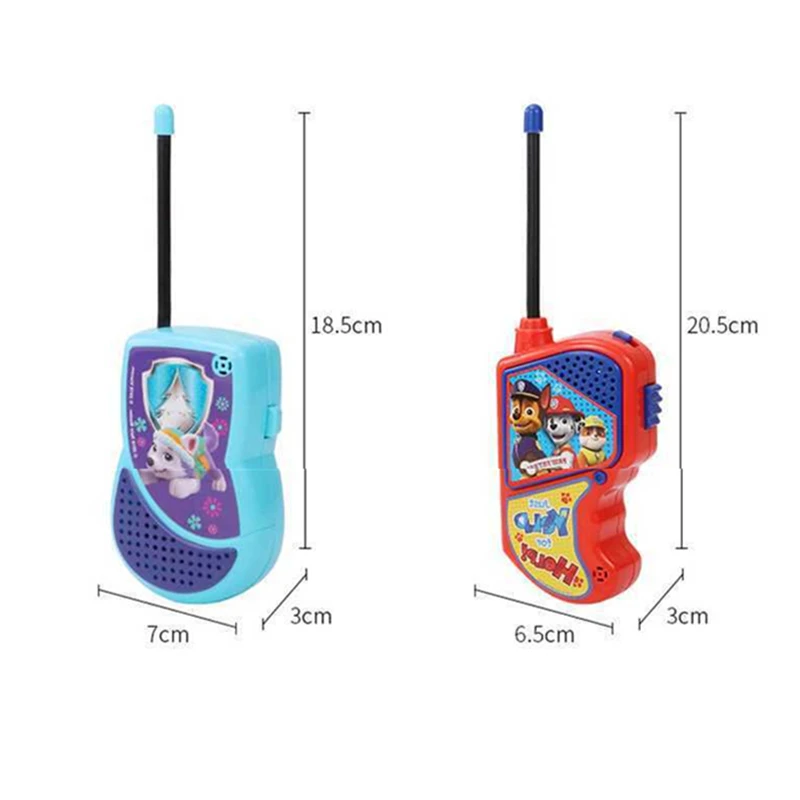Best  Paw Patrol Toys Set Walkie talkie Outdoor sports dialogue phone Action Figures Model Toy For Childr