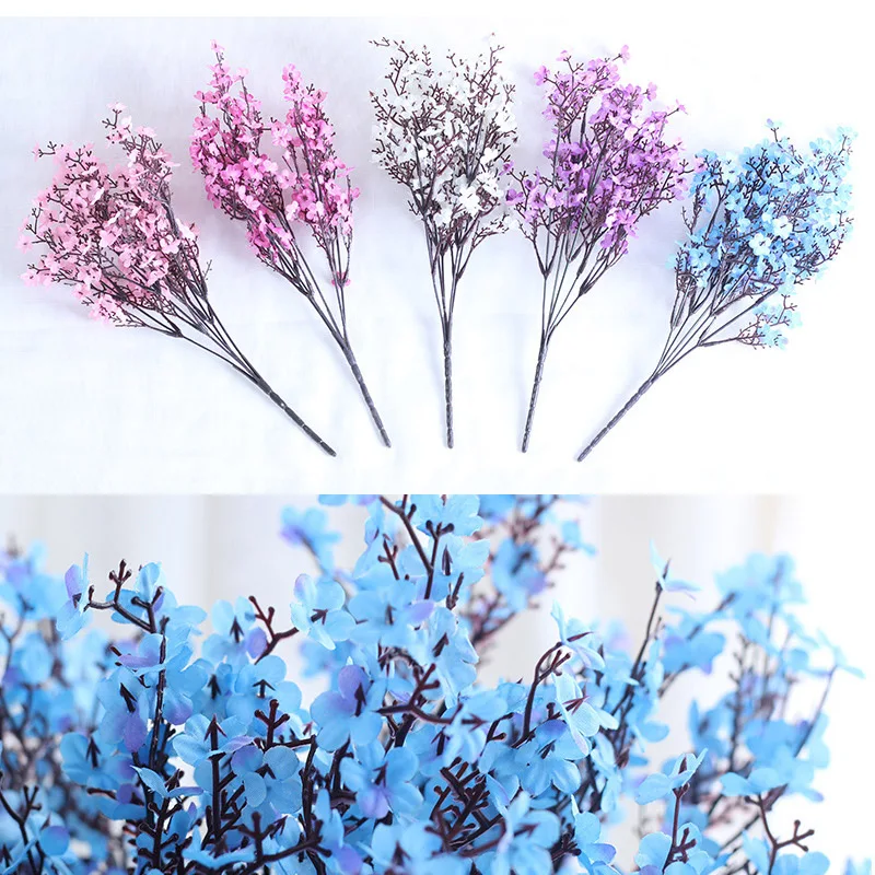 Artificial Flower Branch Bouquet Simulated Plant Home Garden Wedding Ornaments