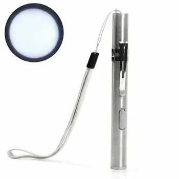 

Portable 8000Lumens Pen Pocket Torch Lamp Super Bright Led USB Rechargeable Metal Clip Flashlights Keychain Lamp