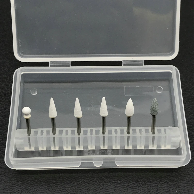 1set FG Dental White Finishing Stone and Dental Silicone Point