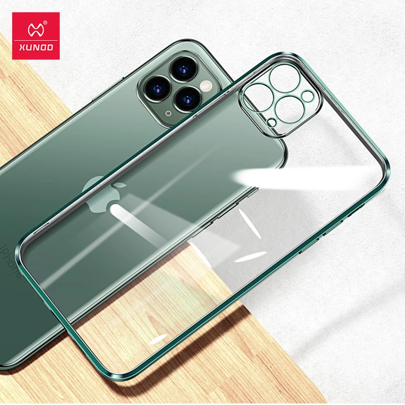 Чехол Xundd для iPhone 11 Pro Max ударопрочный Прозрачный квадратный чехол телефона