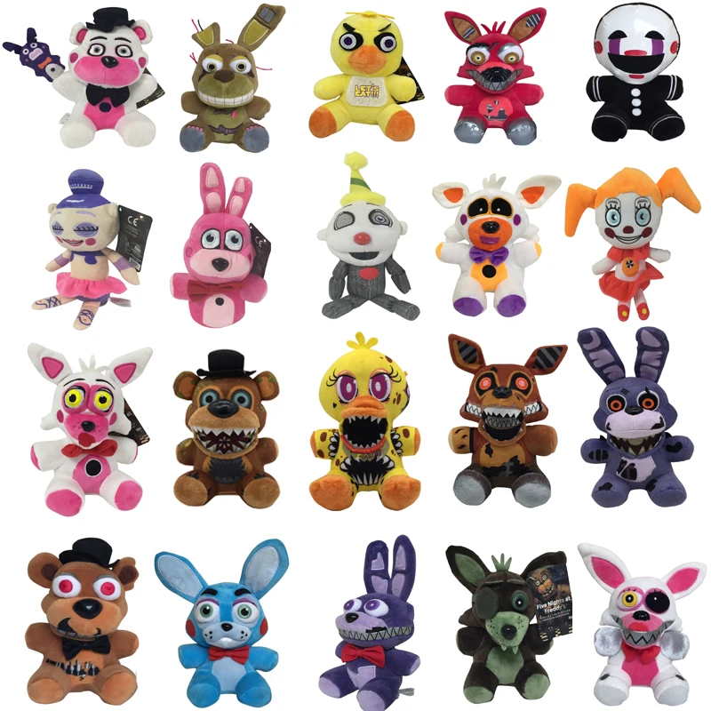 Плюшевые игрушки FNAF 18 см пять ночей у Фредди|Персонажи мультфильмов и кино| |